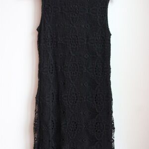 Mystree Black Lace Midi Dress